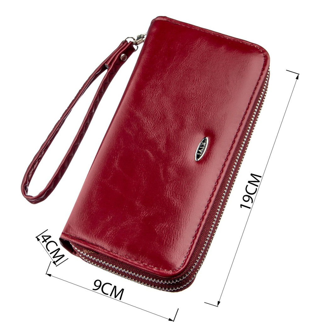 Гаманець Kivi З екошкіри Малиновий (19053) - зображення 4