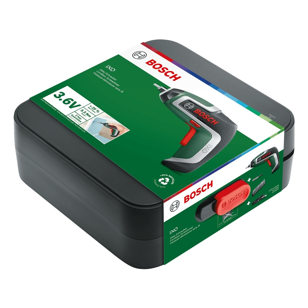 Викрутка акумуляторна Bosch IXO 7 3.6В 3-5.5Нм, 215об/хв, 0.32кг (0.603.9E0.020) - изображение 4