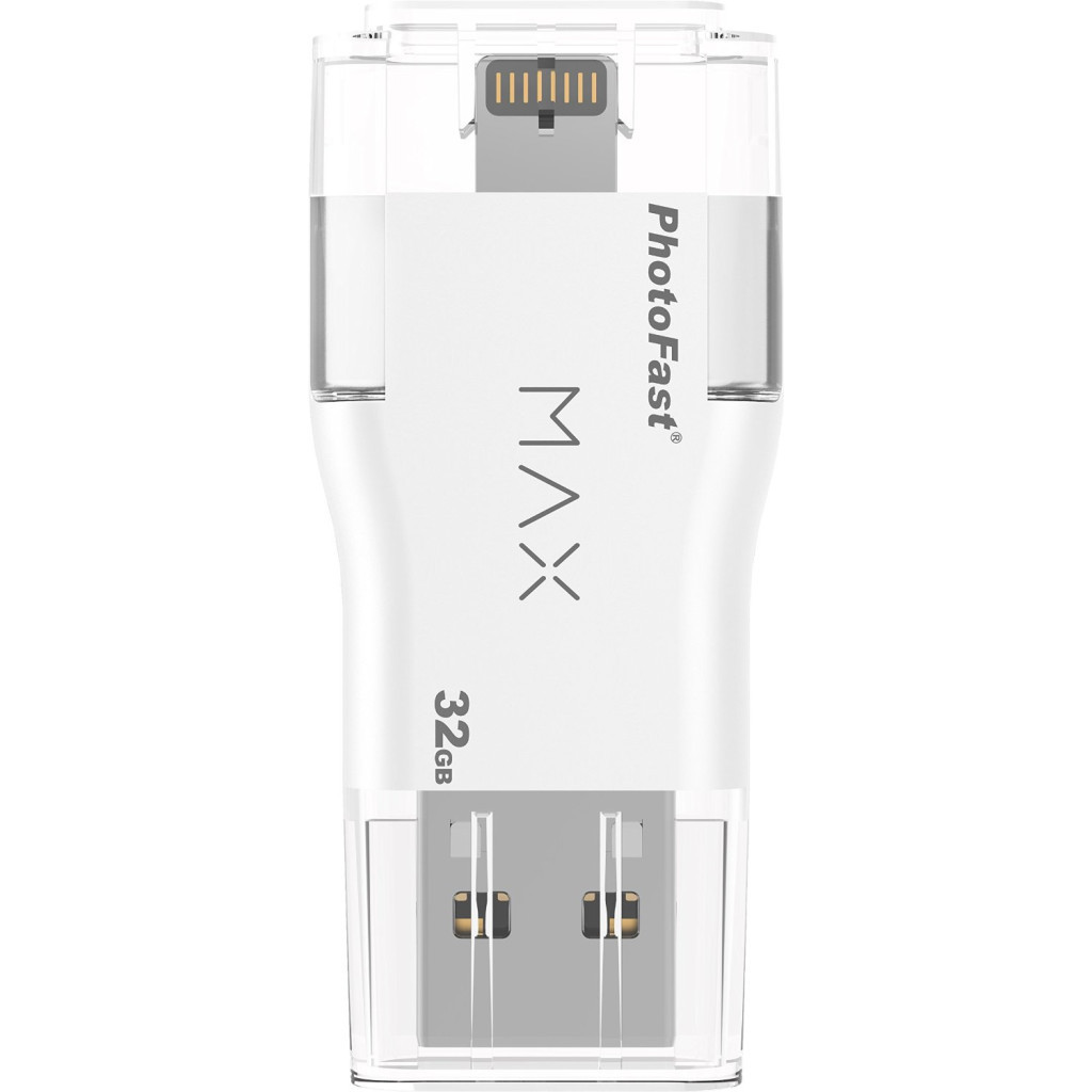 USB флеш накопичувач PhotoFast 32GB i-Flashdrive MAX White USB/Lightning (IFDMAX32GB) - зображення 2
