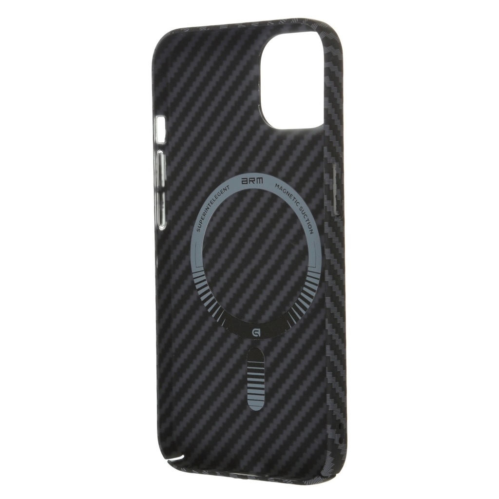 Чохол до мобільного телефона Armorstandart LikeCarbon MagCase Apple iPhone 13 Black (ARM66360) - зображення 2