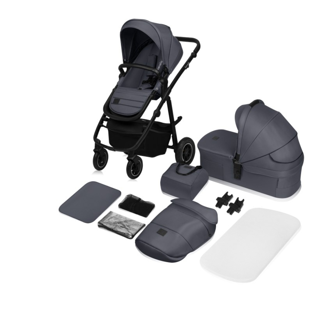 Коляска Lionelo 2 в 1 Amber Grey Graphite (LO-AMBER GREY GRAPHITE (2in1)) - зображення 12
