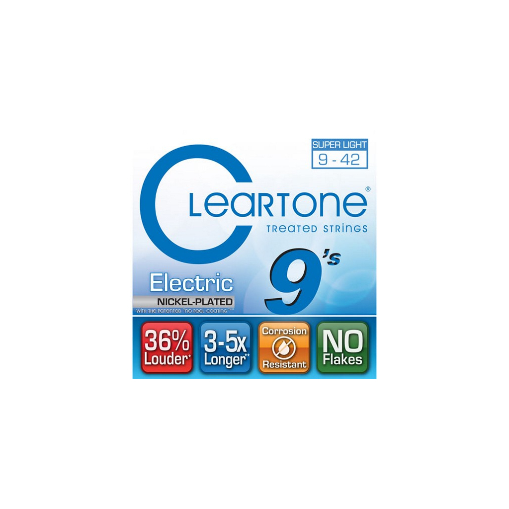 Струни для гітари Cleartone Electric Nickel-Plated Super Light (09-42) (9409) - зображення 2