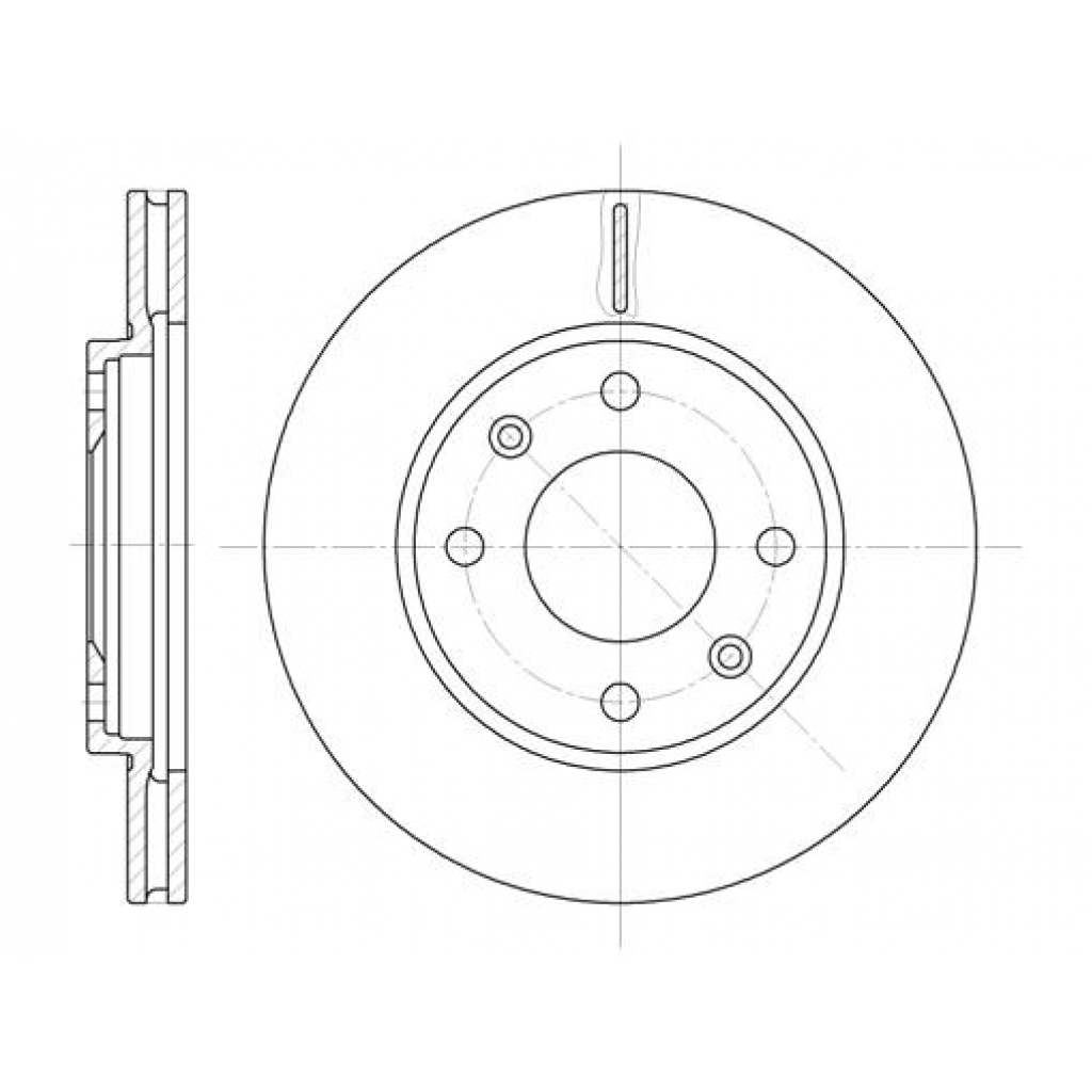 Гальмівний диск REMSA 6131.10 - зображення 1