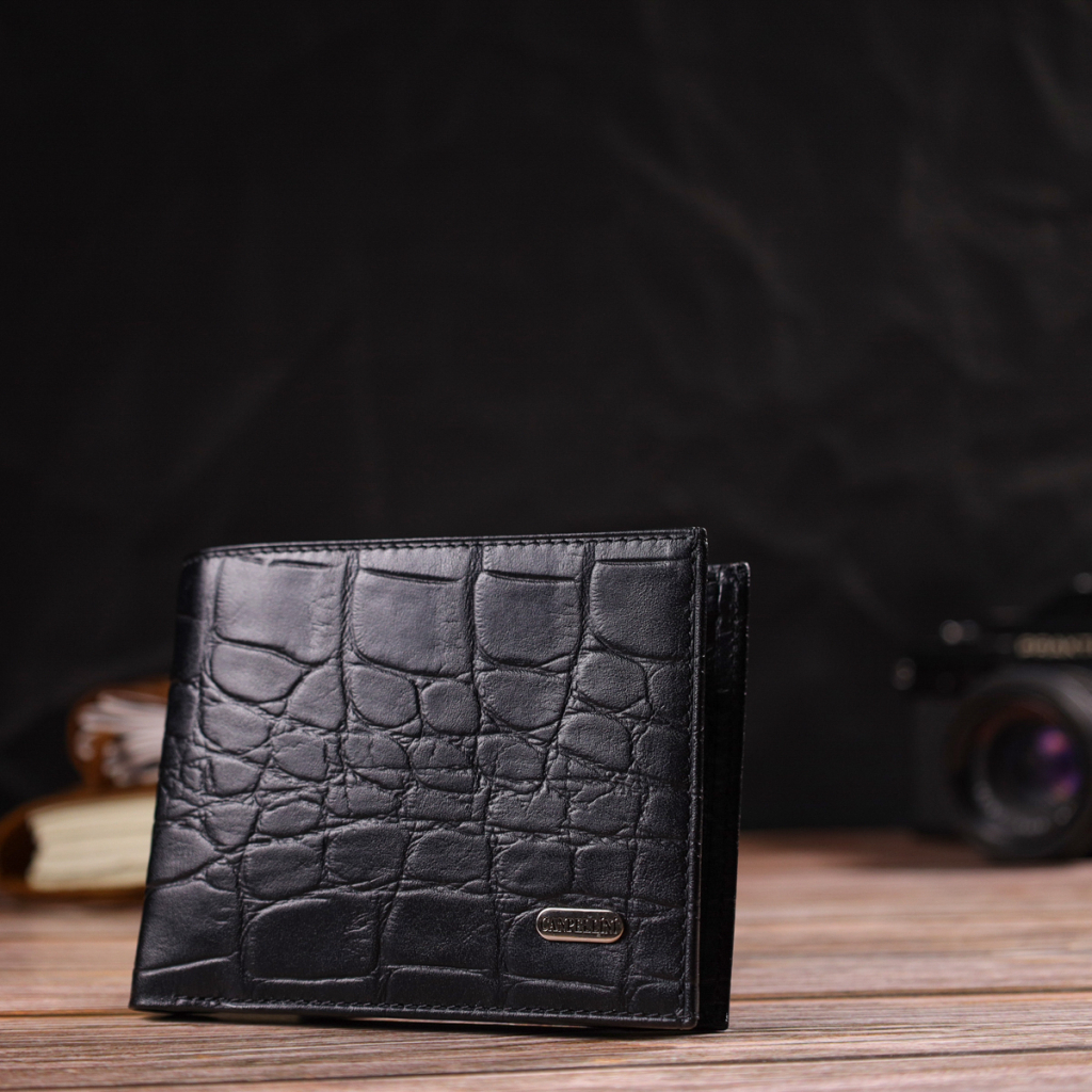 Гаманець Canpellini З натуральної шкіри Чорний (21766) - зображення 8