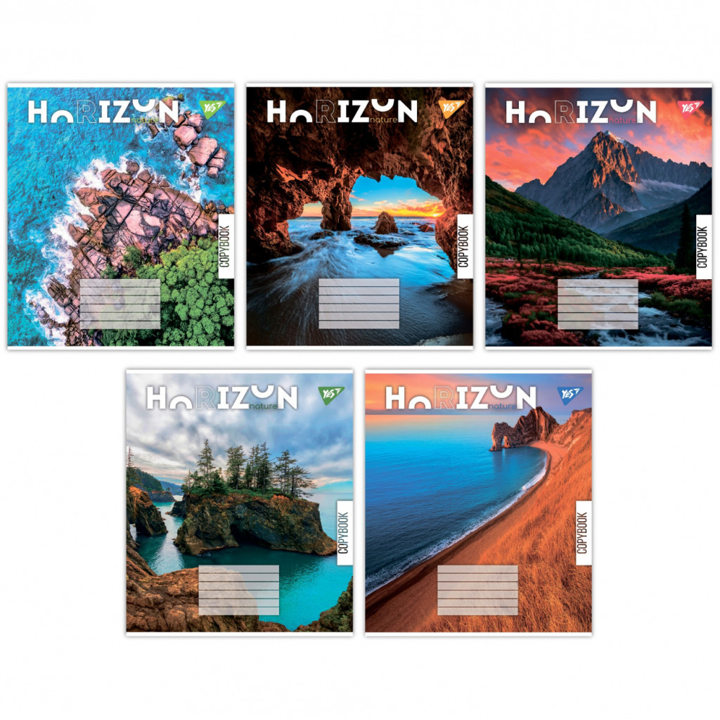 Зошит Yes Horizon nature 36 аркушів лінія (767090) - зображення 1