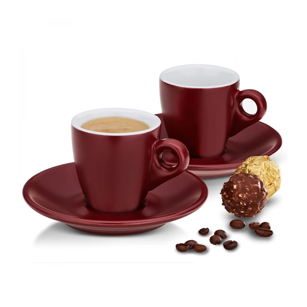 Набір чашок Kela Mattia 4 предмети Red (12752) - зображення 2