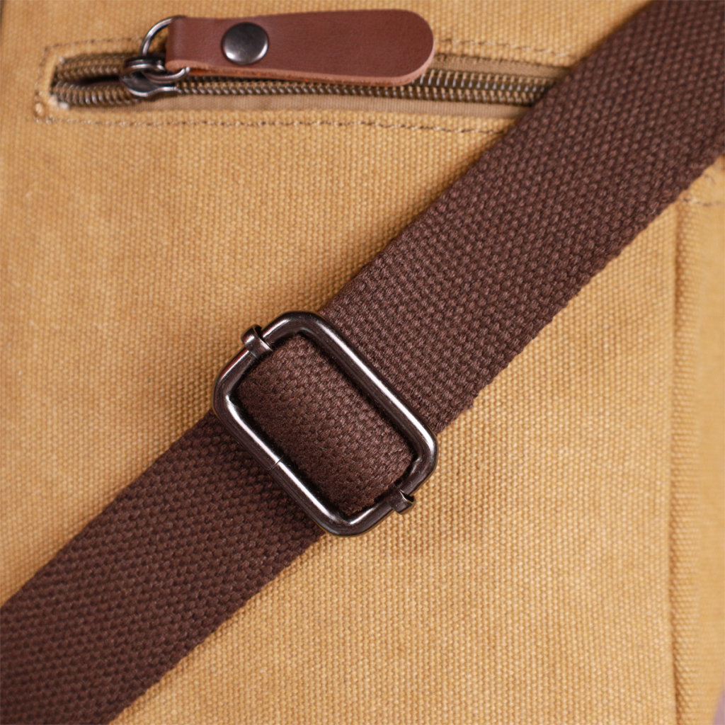 Сумка Vintage Зі щільного текстилю Пісочна (22222) - зображення 11