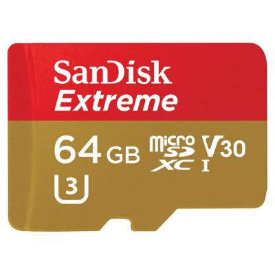 Карта пам'яті SanDisk 64GB microSDXC Class10 UHS-I V30 4K Extreme Action (SDSQXVF-064G-GN6AA) - зображення 3
