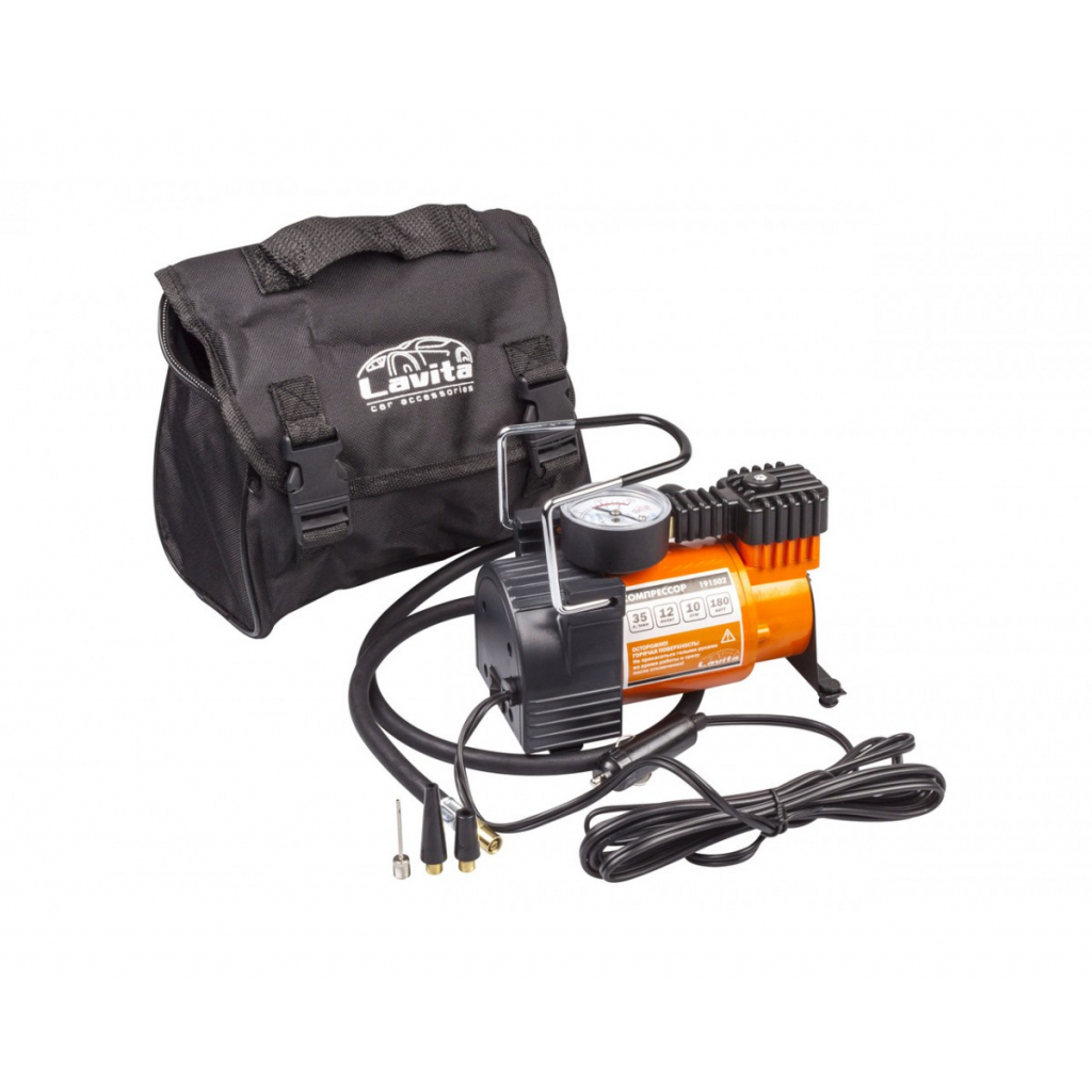 Автомобільний компресор Lavita для накачування шин (191502) - зображення 5