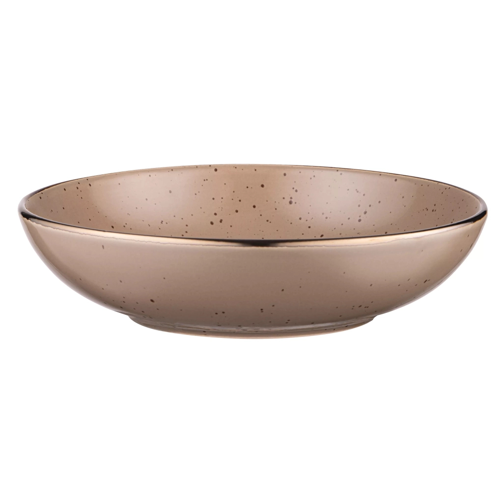 Тарілка Ardesto Emilia, 820мл, 20см, кераміка, коричневий (AR0820EBR) - зображення 2