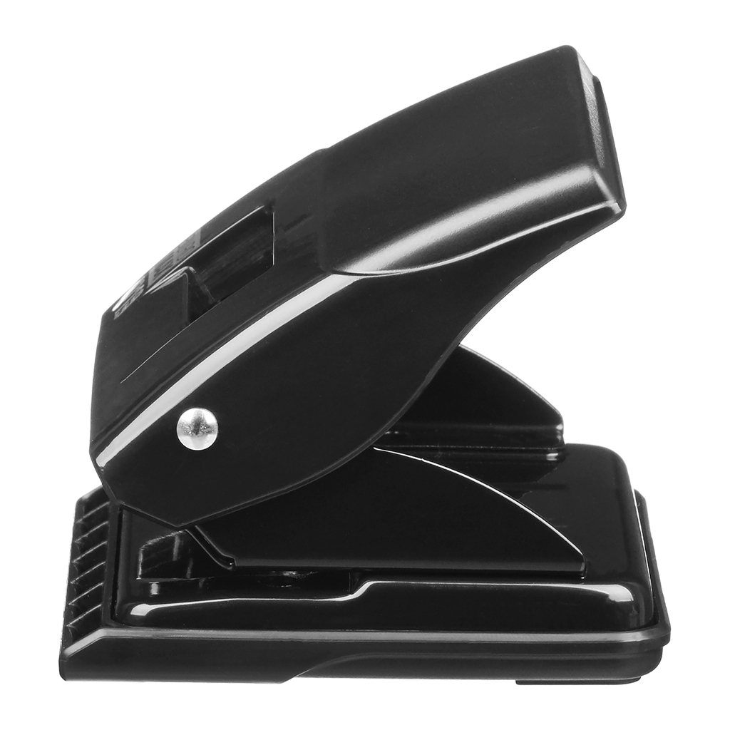 Діркопробивач Buromax пластиковий, до 20 аркушів, 120 х 88 х 76 мм, чорний (BM.4019-01) - зображення 3