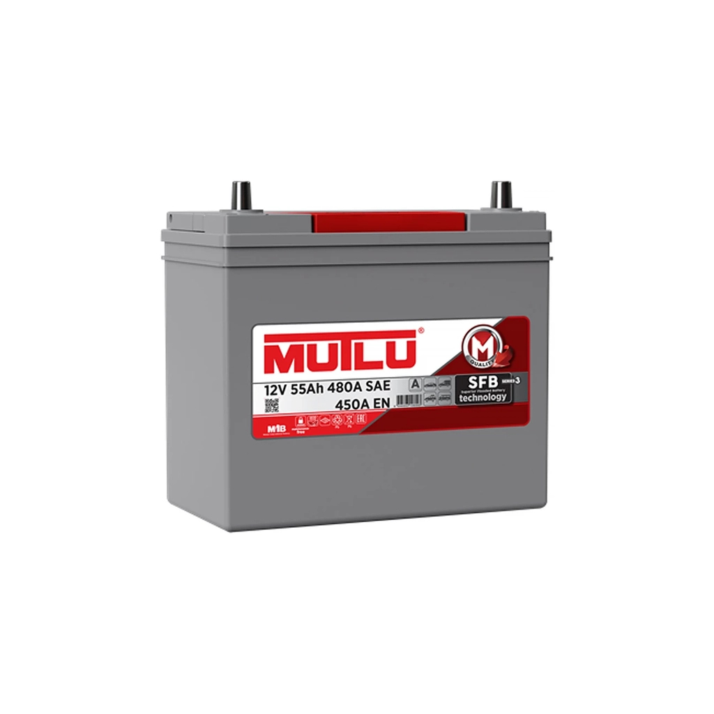 Акумулятор автомобільний MUTLU 6СТ-55 (0) Asia SFB B24.55.045.E - зображення 1
