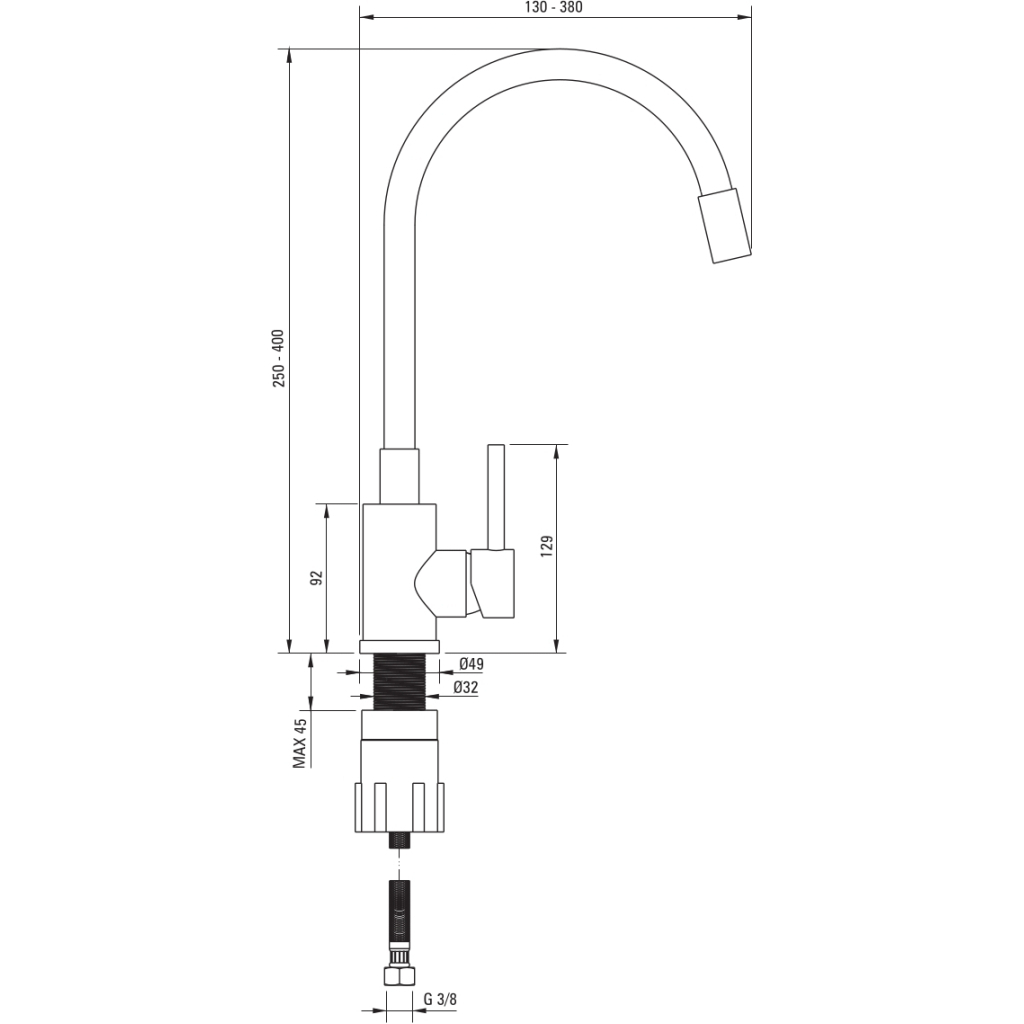 Мийка кухонна Deante Evora ZQJ_X103 + зміш. BOC_X72M (ZQJN5103) - зображення 2