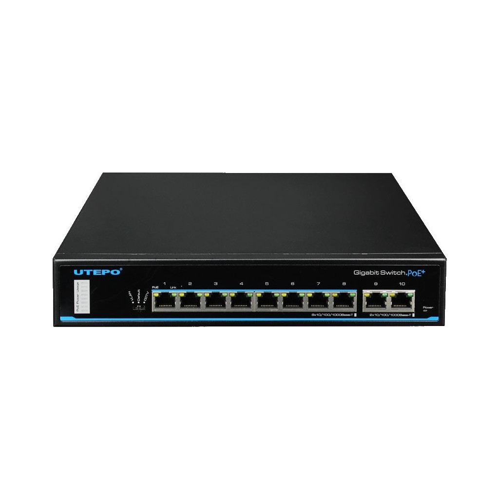 Комутатор мережевий Utepo UTP3-GSW0802T-POE - зображення 1