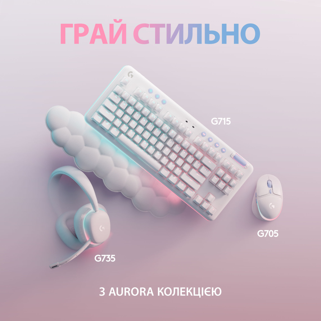 Мишка Logitech G705 Gaming Wireless/Bluetooth White (910-006367) - зображення 10