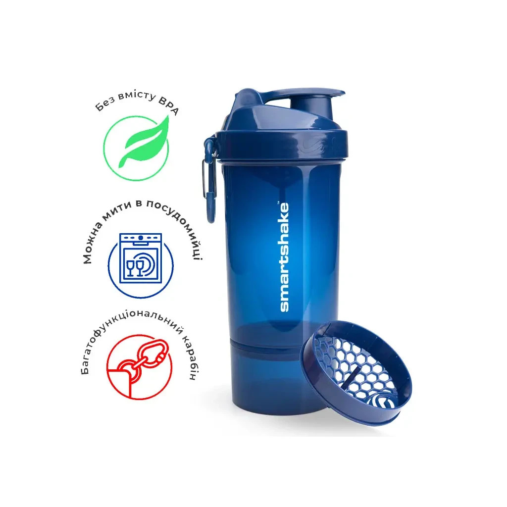Шейкер спортивний SmartShake Original2GO One 800ml Navy Blue (10581102) - зображення 6