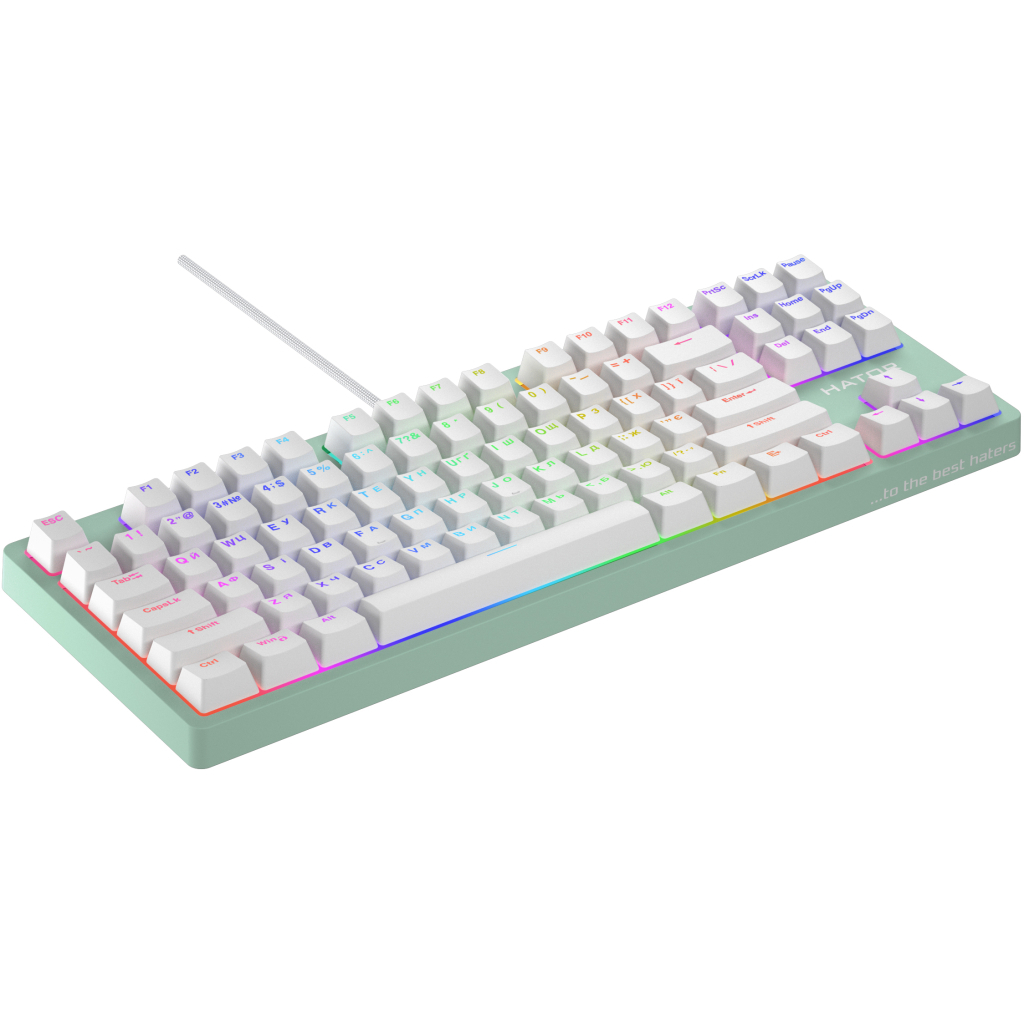 Клавіатура Hator Rockfall 2 Mecha TKL Orange USB Mint (HTK-723) - зображення 3