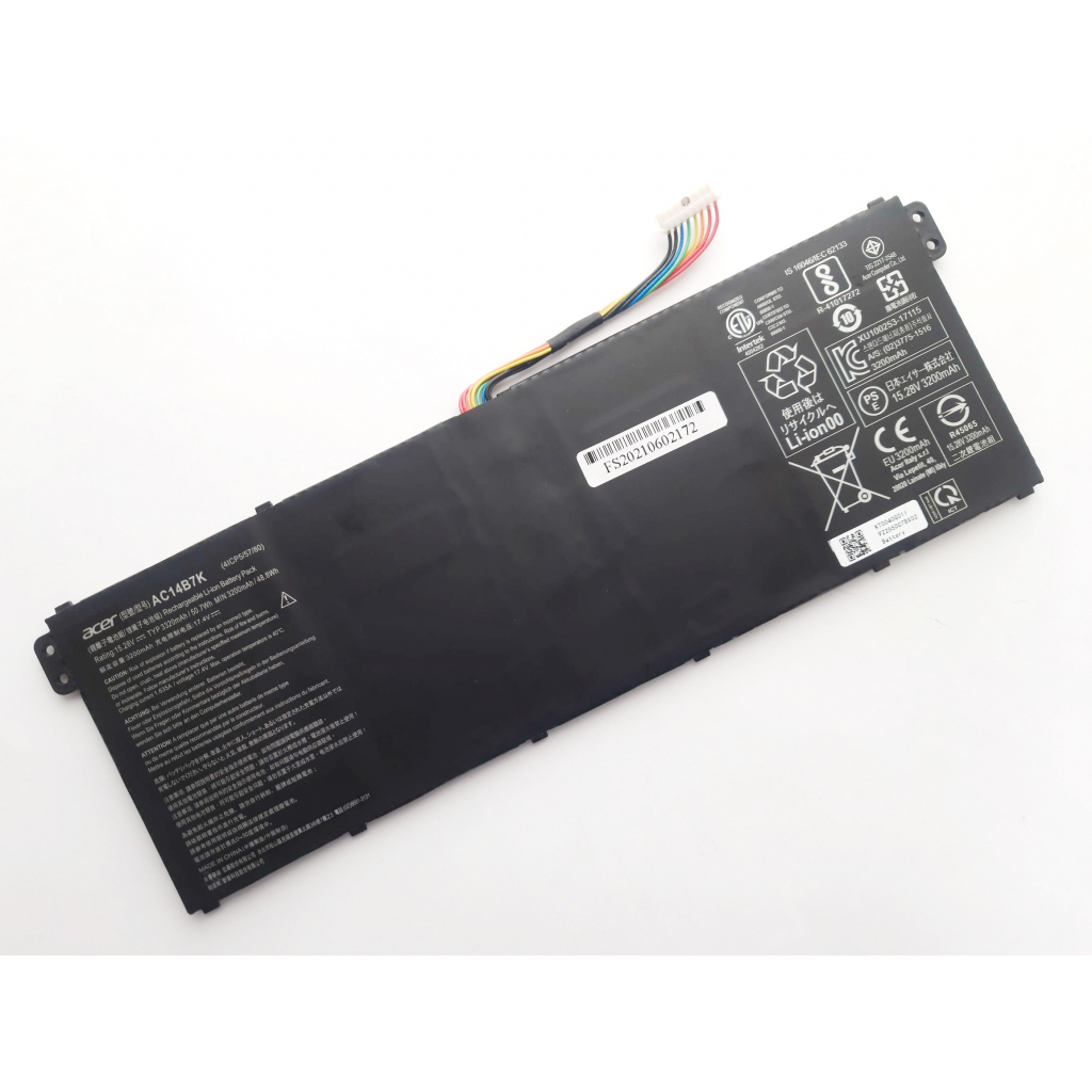 Акумулятор до ноутбука Acer AC14B7K Aspire A315/A515, 3220mAh (50.7Wh), 4cell, 15.28V (A47540) - зображення 2