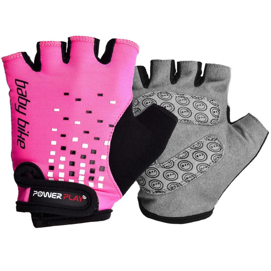 Велорукавиці PowerPlay Children 5451 Pink 3XS (5451C_3XS_Pink) - зображення 1