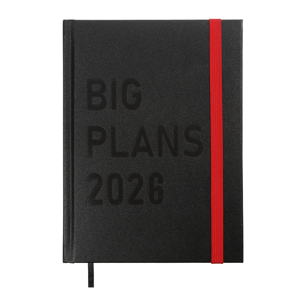 Тижневик Buromax датований 2026 PLANS, А5 чорний (BM.21122-01) - зображення 1