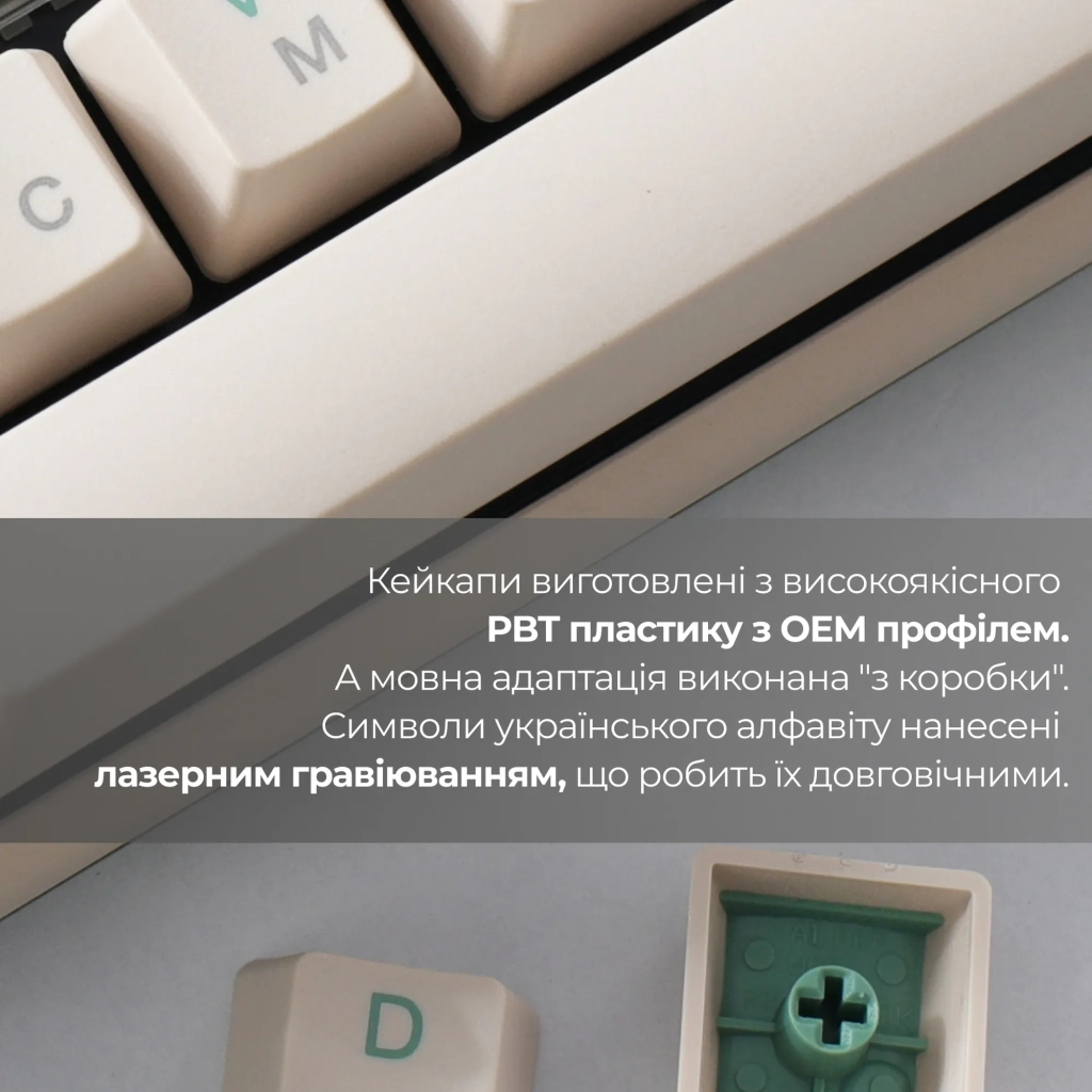Клавіатура Ducky One 3 Cherry MX Speed Silver UA USB Cream (DKON2108-PUAPXМAEGGC1) - зображення 8
