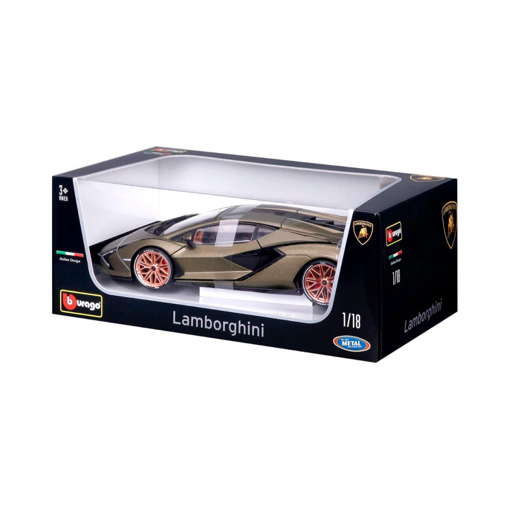 Машина Bburago Lamborghini Sian FKP 37 118 Зелена (18-11046G) - зображення 3