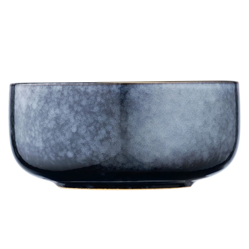 Салатник Ardesto Andria 750мл, 15.1см, кераміка, синьо-сірий (AR2915AB) - зображення 3