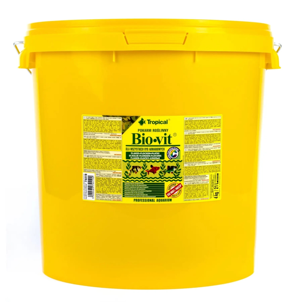 Корм для риб Tropical Bio-vit у пластівцях 21 л (5900469744192) - зображення 1