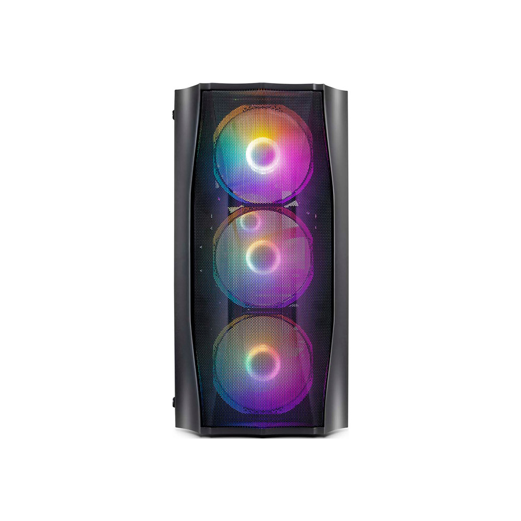 Корпус 1stPlayer X3-M-4F1-BK - зображення 4