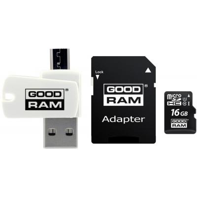 Карта пам'яті Goodram 16GB microSD class 10 USH-I (M1A4-0160R11) - зображення 1