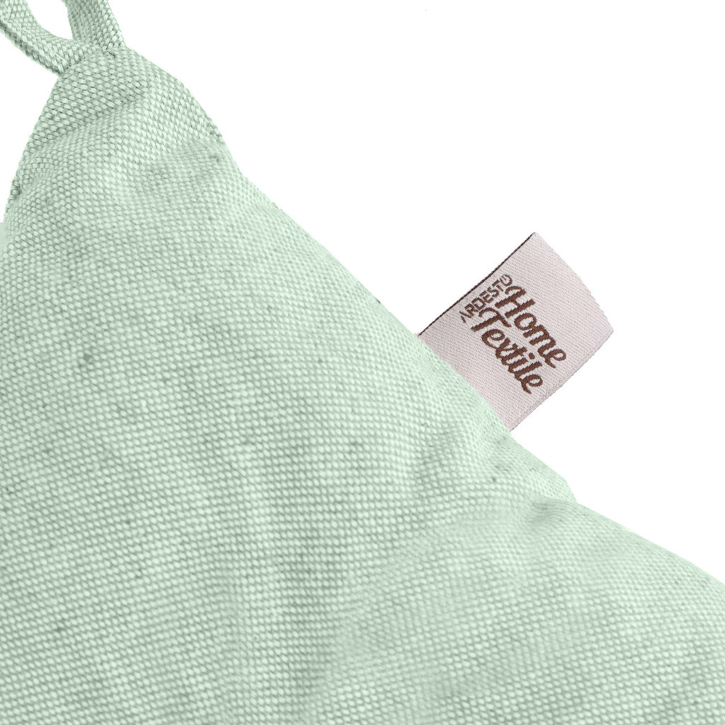 Подушка на стілець Ardesto Oliver, 40х40 см, 100% бавовна, нап-ч: 50% холоф, 50% пп, аквамарин (ART02OA) - зображення 4