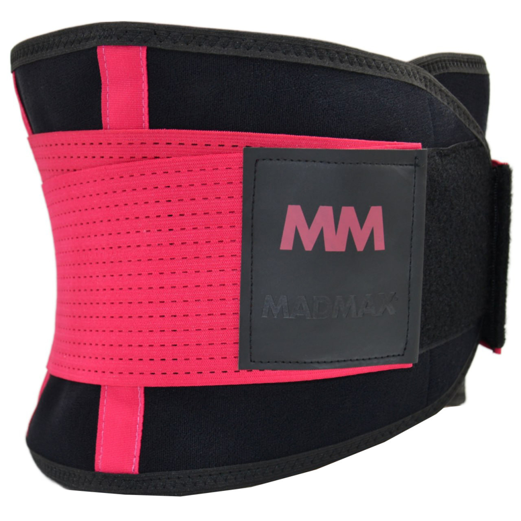 Пояс компресійний MadMax MFA-277 Slimming belt Black/rubine red L (MFA-277-RED_L) - зображення 7