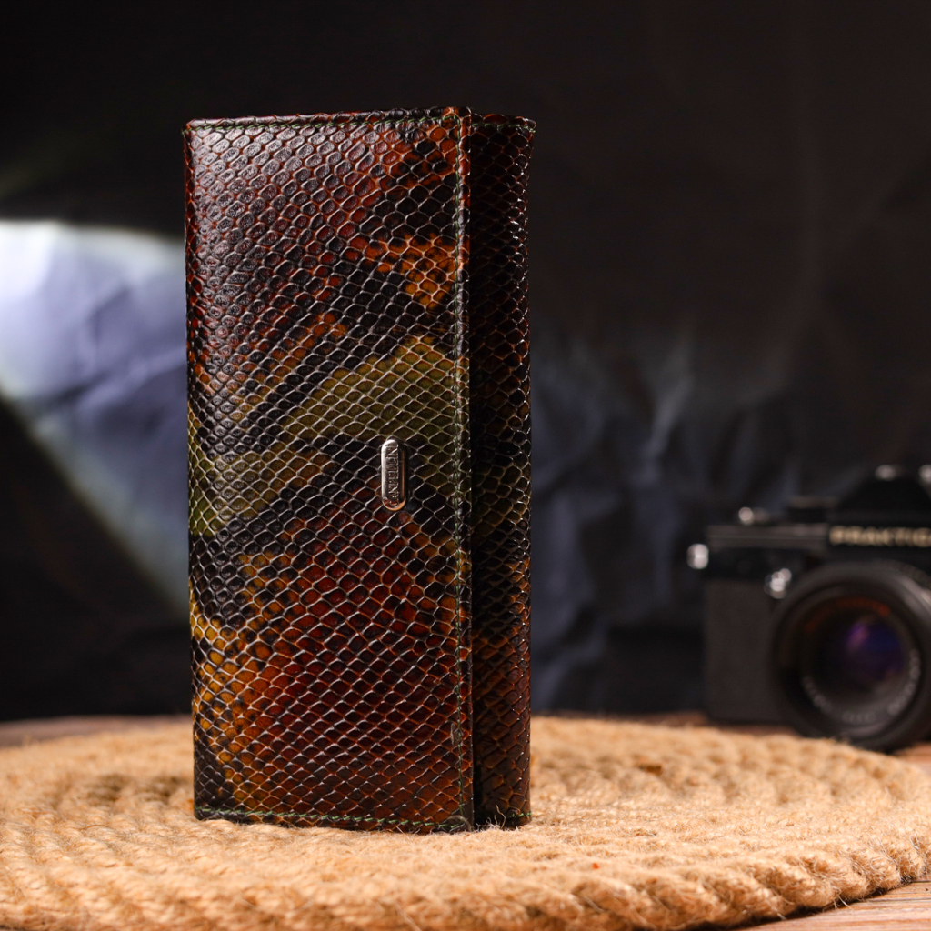 Гаманець Canpellini З натуральної шкіри Різнобарвний (21648) - зображення 8