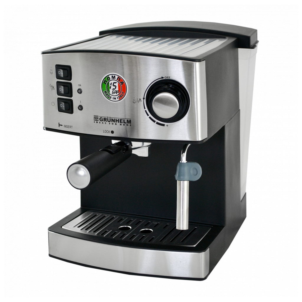 Ріжкова кавоварка еспресо Grunhelm GEC15 - зображення 1