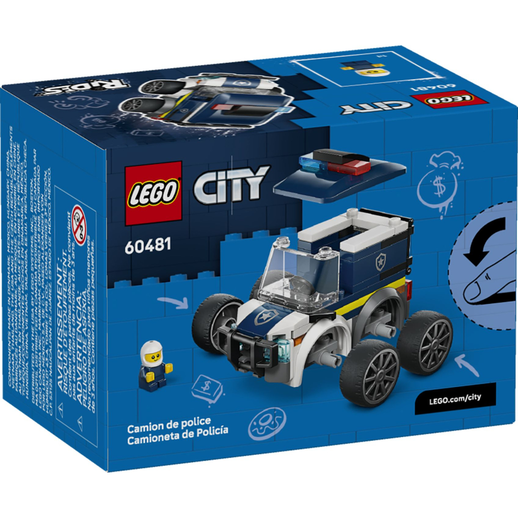 Конструктор LEGO City Автівки — Поліцейська вантажівка (60481) - зображення 6