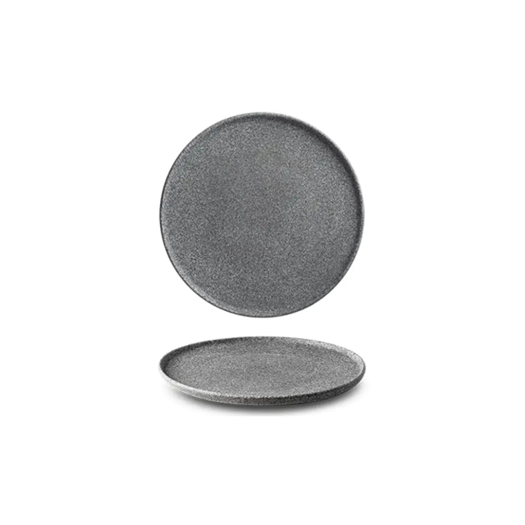 Тарілка G.Benedikt Granit без глазурування 20 см Темно-сіра (G4Q2120) - зображення 1