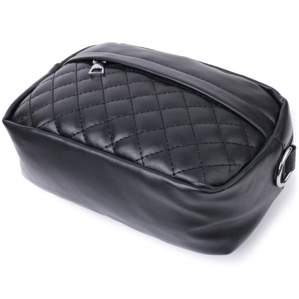 Сумка Vintage З монетницею з екошкіри Чорна (22796) - зображення 7