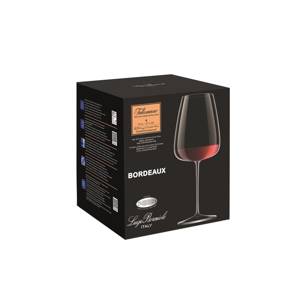 Набір келихів Luigi Bormioli Talismano для червоного вина 700 мл 4шт/уп (12731/02) - изображение 3