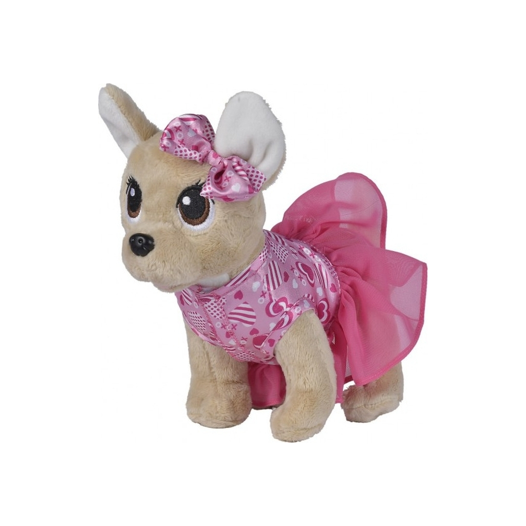 М'яка іграшка Chi Chi Love Собачка Рожеве серце з сумочкою 20 см (5890055) - зображення 4