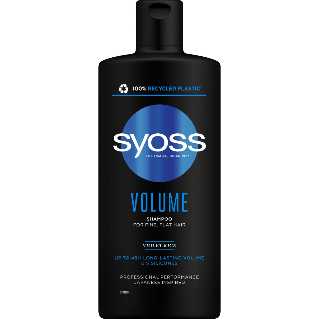 Шампунь Syoss Volume з Фіолетовим Рисом для тонкого волосся без об'єму 440 мл (4015100338942/9000101277296) - изображение 1