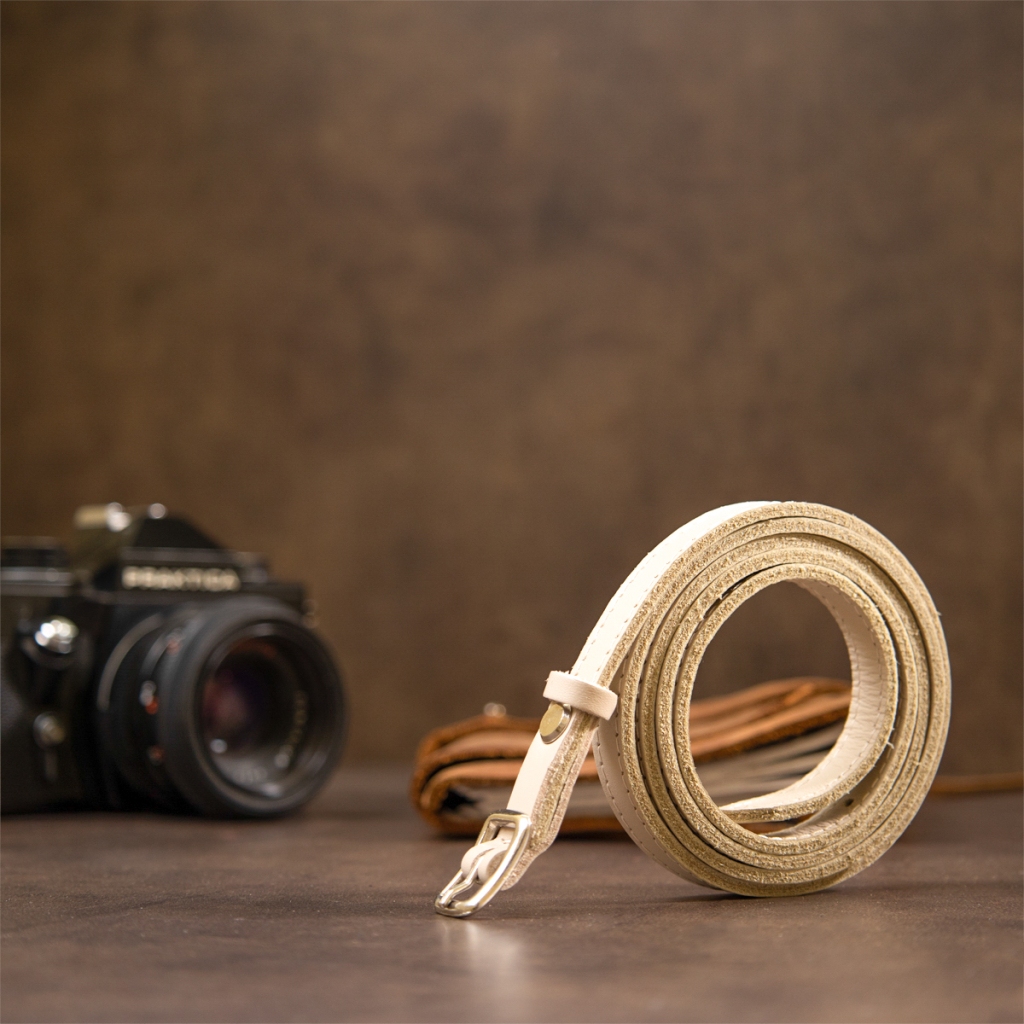 Ремінь Grande Pelle Тонкий жіночий шкіряний Бежевий (11444) - зображення 8