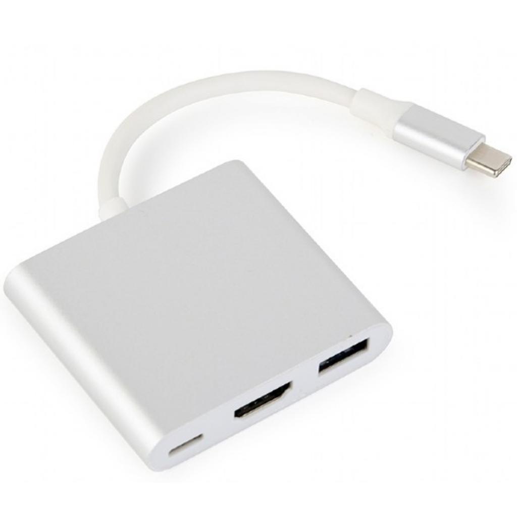 Перехідник USB Type-C to HDMI Cablexpert (A-CM-HDMIF-02-SV) - зображення 1