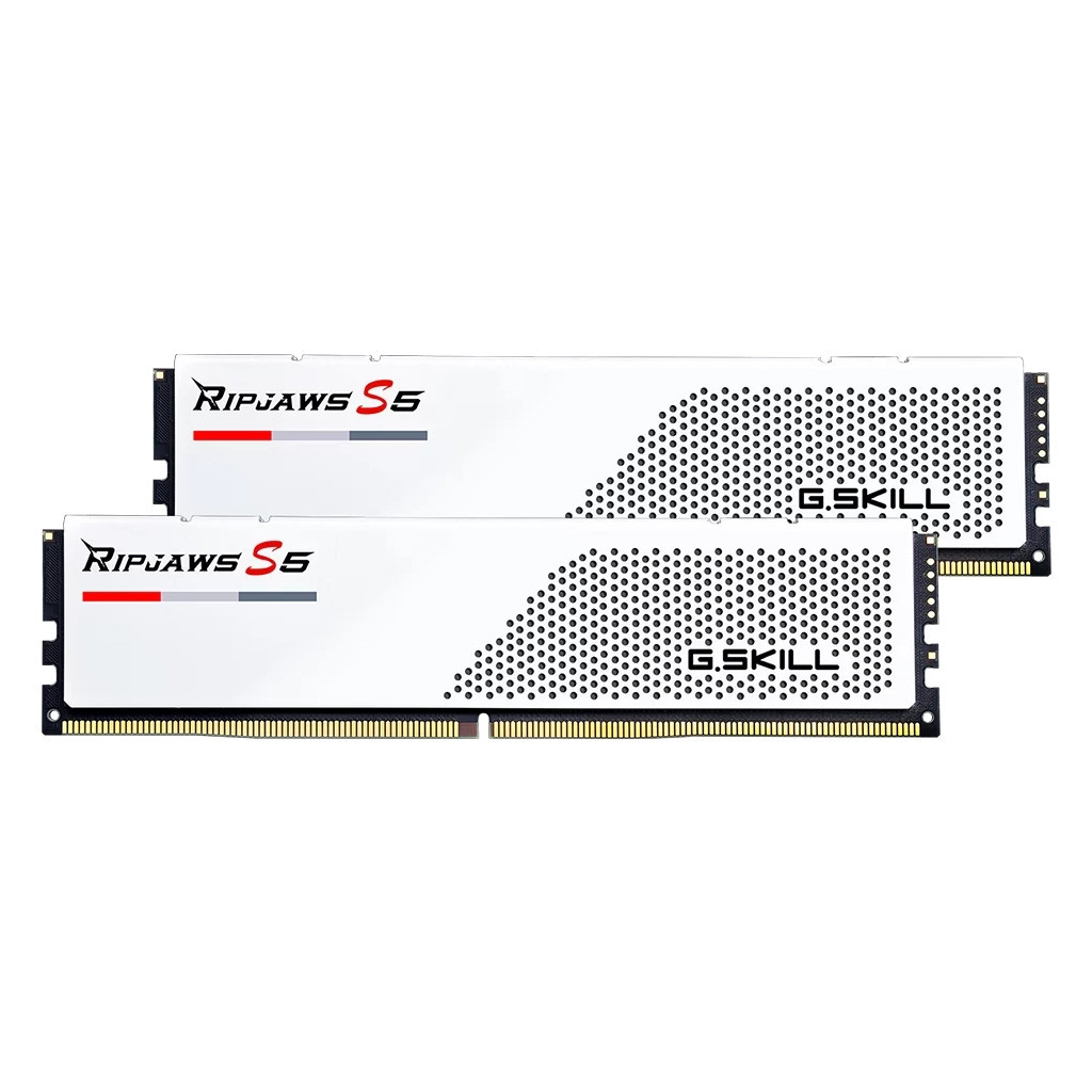 Модуль пам'яті для комп'ютера DDR5 32GB (2x16GB) 5600 MHz Ripjaws S5 White G.Skill (F5-5600J4040C16GX2-RS5W) - зображення 3