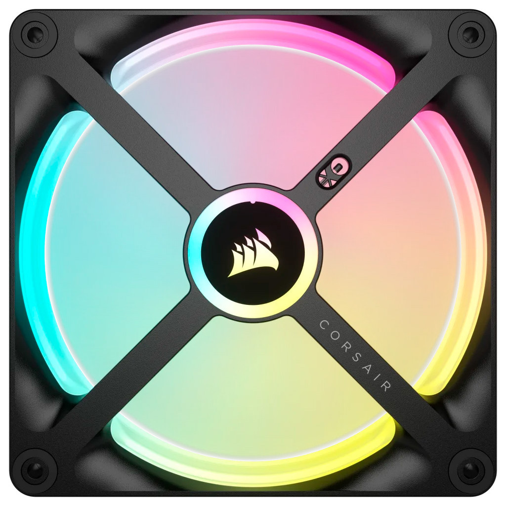 Кулер до корпусу Corsair iCUE Link QX140 RGB PWM PC Fans Starter Kit with iCUE LINK System Hub (CO-9051004-WW) - зображення 3