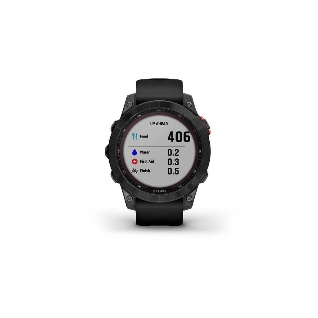 Смарт-годинник Garmin fenix 7 Solar, Slate Gray w/ Black Band, GPS (010-02540-11) - зображення 8