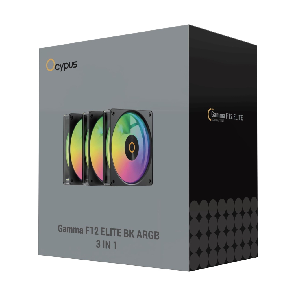 Кулер до корпусу OCYPUS GAMMA F12 ELITE BK A (GAMMA-F12-BK3AM00E-GL) - зображення 8