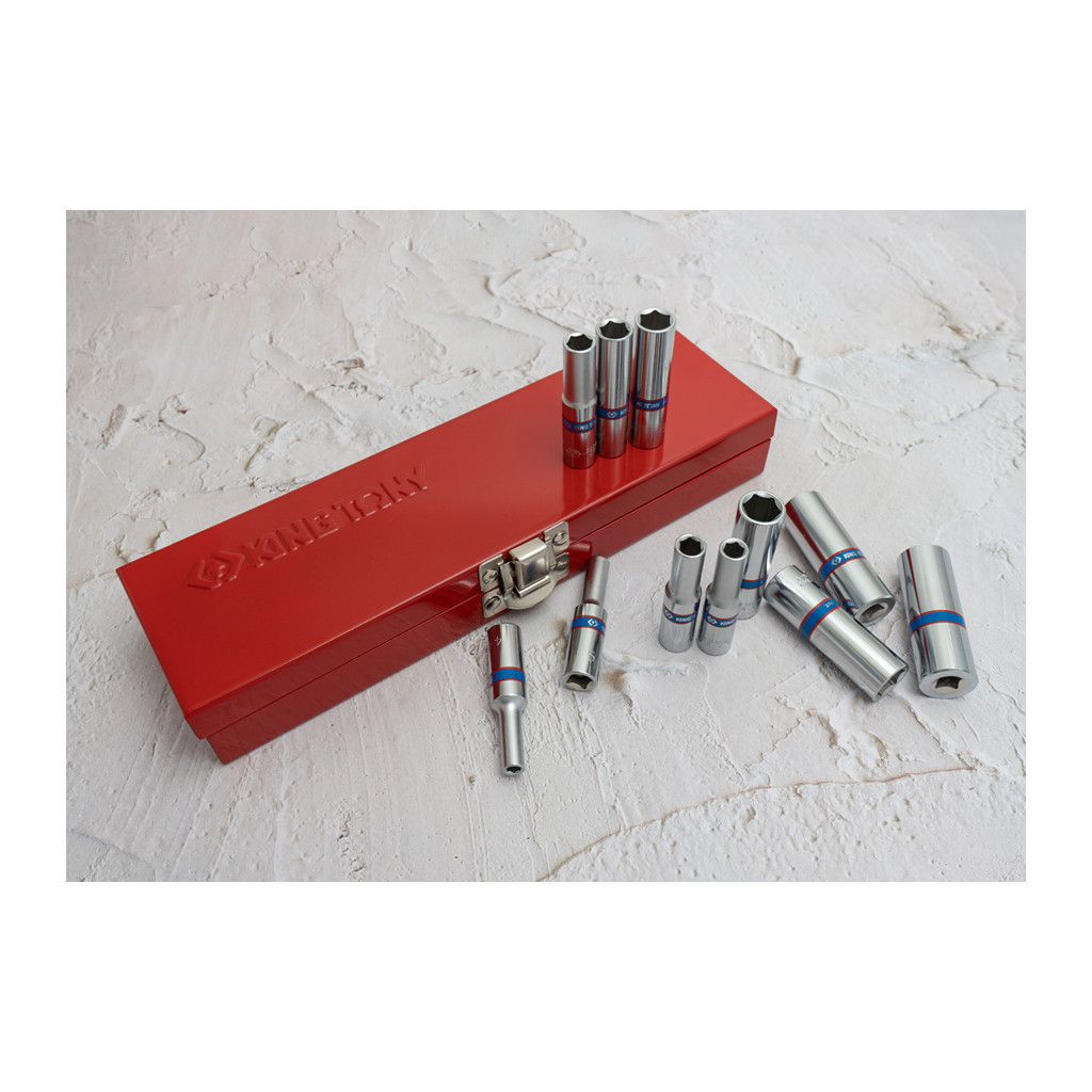 Набір головок KING TONY 1/4 " подовжених 11шт. (2511MR) - зображення 4