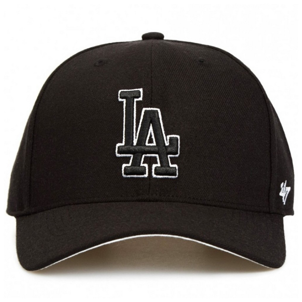 Кепка 47 Brand Dp Los Angeles Dodgers B-Clzoe12Wbp-Bkb Чорний/Світло-сірий (193234937041) - зображення 3