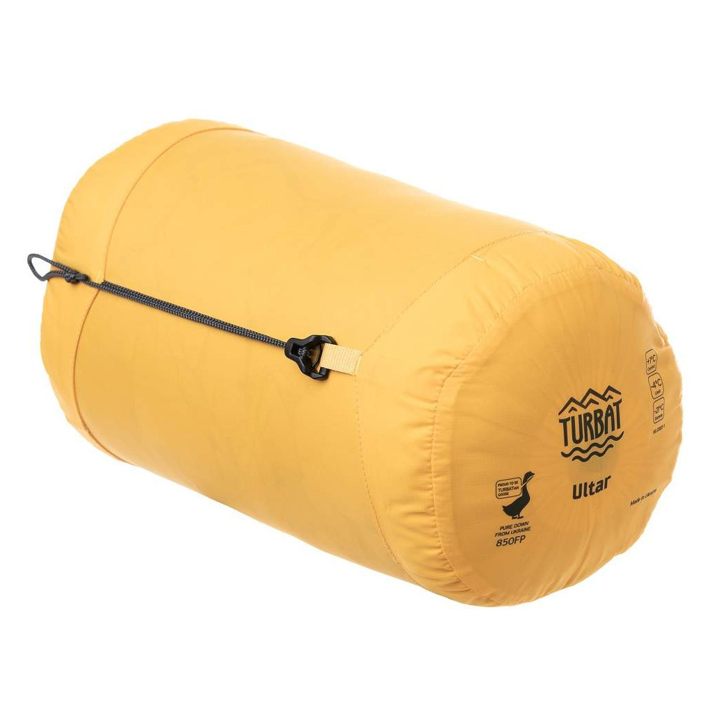 Спальний мішок Turbat Ultar пуховий dark cheddar 185 см (012.005.0232) - зображення 11