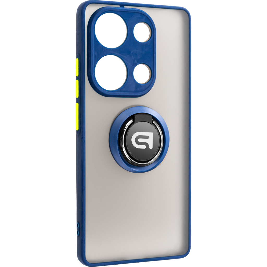 Чохол до мобільного телефона Armorstandart Frosted Matte Ring Xiaomi Redmi Note 14S 4G Navy Blue (ARM85113) - зображення 1